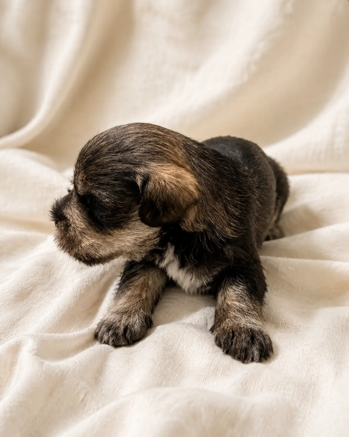 Milo — Male · salt & pepper mini schnauzer